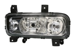Far dreapta (H1/H7/W5W, electric, cu motor, cu lampa ceata) potrivit MERCEDES ATEGO 2, ATEGO 3 dupa 2004