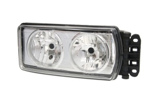 Far Dreapta potrivit IVECO EUROCARGO I-III, STRALIS I, TRAKKER I dupa 1991 (H7/W5W, electric, cu motor, culoare insert: cromat)