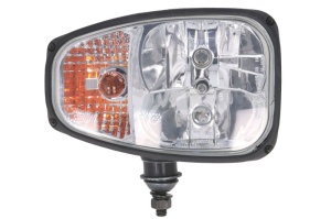 Far Dreapta potrivit VOLVO BL, L (H1/H7/PY21W/T4W, montura inferioara, culoare insert: cromat, culoare semnalizator: alb)
