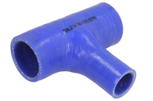 Furtun silicon sistem racire 25mmx60/105mm (T-conector; reductor, culoare albastru, -60/260Â°C, presiune de indoire: 0,7 MPa)
