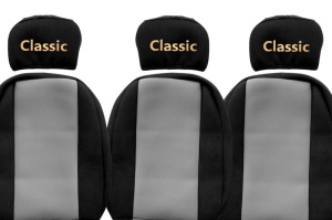 Huse scaun camion Classic (gri, material velur, serie CLASSIC, 1+2; centura pasager asamblata in scaun tetiere reglementate) MAN L2000 - Img 2