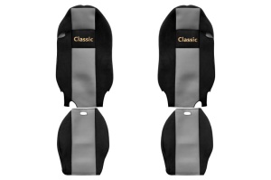 Huse scaun camion Classic (gri, material velur, serie CLASSIC, centura pasager asamblata in scaun) Mercedes Actros