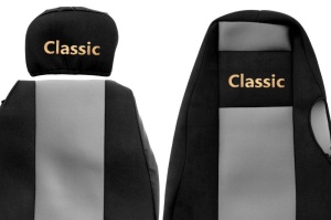 Huse scaun camion Classic (gri, material velur, serie CLASSIC, centura pasager asamblata in scaun ) Scania 4 - Img 2