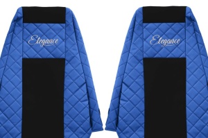 Huse scaun camion Elegance (albastru, material eco-piele / velur, serie ELEGANCE) potrivit RENAULT PREMIUM - Img 3