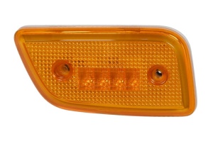 Lampa gabarit Dreapta, portocaliu, LED, negru, in relief, 24V potrivita MERCEDES ACTROS MP4 / MP5 dupa 2011 (acoperis, in parasolar)