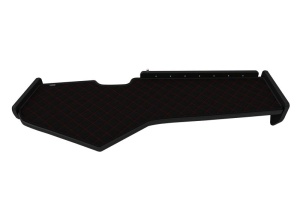 Raft interior cabina potrivit MAN TGX II dupa 2020 (lung, culoare: negru/rosu, serie: ELEGANCE Q) - Img 3