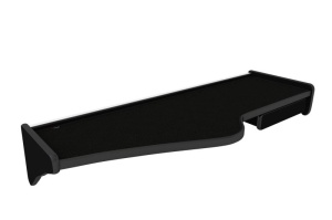 Raft polita interior cabina (lung; sertar suplimentar sub blatul mesei, dublu, cu sertar, culoare: negru, serie: CLASSIC) potrivit SCANIA R