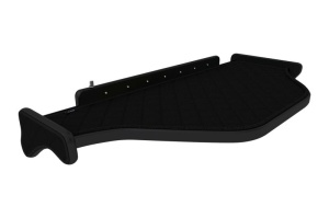 Raft polita interior cabina (panou LED, lumina alba; mijloc, culoare: negru, serie: ELEGANCE) potrivit DAF