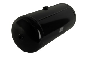 Rezervor aer sistem compresor POLMO diametru 246mm/lungime610mm/ debit 25dm/3, 3xM22x1, 5 singular, Dublu partea opusa, drain M22x1, 5