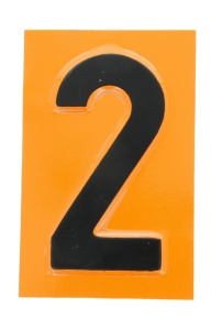 Semn avertizare 1 buc, ADR "2â€ placa numar avertizare