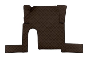 Set covor podea camion potrivit MAN un sertar, ECO-LEATHER, set 3 buc. (material - eco-piele, culoare - maro, pentru transmisie manuala) potrivit MAN TGX I 0 - Img 3