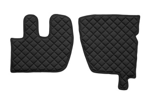 Set covor podea camion potrivit Renault ECO-LEATHER, set 3 buc. (material - eco-piele, culoare - negru) potrivit RENAULT TRUCKS PREMIUM 2 dupa 2005 - Img 2