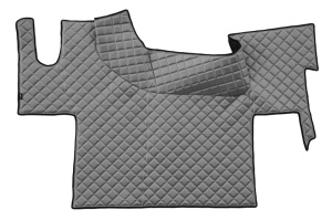 Set covor podea camion potrivit Renault podea plata, ECO-LEATHER, 1 bucata (material - eco-piele, culoare - gri) potrivit RENAULT TRUCKS T dupa 2013