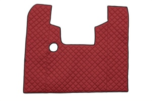 Set covor podea camion potrivit Scania ECO-LEATHER, set 3 buc. (material - eco-piele, culoare - rosu, pentru transmisie manuala) potrivit SCANIA 4 - Img 3