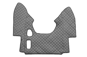 Set covorase podea camion potrivit DAF ECO-LEATHER, set 3 buc. (material - eco-piele, culoare - gri, pentru transmisie manuala) potrivit DAF 95 XF 1997-2012 - Img 3