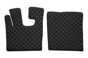 Set covorase podea camion potrivit DAF ECO-LEATHER, set 3 buc. (material - eco-piele, culoare - negru, transmisie automata) potrivit DAF XF 105, XF 106 dupa 2005 - Img 2