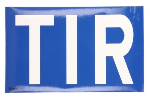 Sticker autocolant de avertizare TIR camion 1 buc