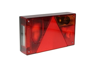 Stop lampa spate dreapta MULTIPOINT I cu bulb deschis 12/24V, semnalizator, anti-Proiectoare ceata, lampa stop, lumina parcare, triunghi reflector, cu fire fara bulb