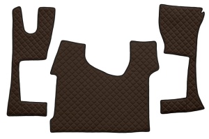 Covoras Auto, piele ECO potrivit MERCEDES ACTROS MP4 / MP5 dupa 2011 (material - piele matlasată ECO, cabina ingusta 230 cm)