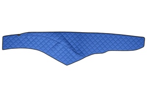 Covoras bord (cabina lata 250 cm) albastru, ECO-piele, ECO-LEATHER potrivit MERCEDES ACTROS MP4 / MP5 dupa 2011