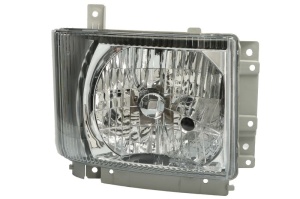 Far Dreapta potrivit ISUZU N (6TH GENERATION) dupa 2008 (H4/W5W, electric, cu motor, culoare insert: cromat)