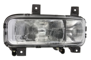 Far stanga H1/H4/W5W, electric fara motoras, fundal crom MERCEDES ATEGO 1998-2004