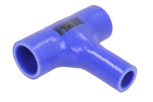 Furtun silicon sistem racire 19mmx60/105mm (T-conector; reductor, culoare albastru, -60/260Â°C, presiune de indoire: 0,7 MPa)