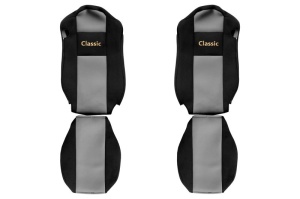 Huse scaun camion Classic (gri, material velur, serie CLASSIC, centura pasager asamblata in scaun) Mercedes Actros