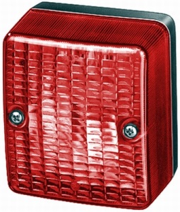 Lampa gabarit stanga/dreapta, rosu, R10W, inaltime 90 latime 80 adancime 60, 12/24V