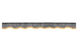 Perdea cortina cabina CLASSIC, cantitate in set: 5buc gri - Img 3
