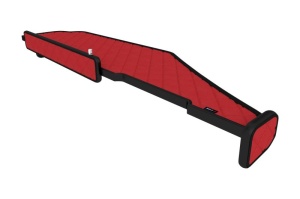 Raft polita interior cabina (panou LED, lumina alba; cabina lata 250 cm; lung, lung, culoare: rosu, serie: ELEGANCE) potrivit MERCEDES - Img 2