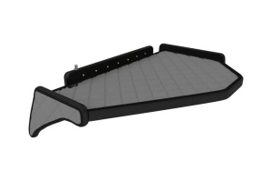 Raft polita interior cabina (panou LED, lumina alba; fara gaura in covor; mijloc, cabina, culoare: gri, serie: ELEGANCE) potrivit VOLVO