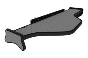 Raft polita interior cabina (panou LED, lumina alba; lung; sertar suplimentar sub blatul mesei, lung, culoare: gri, serie: ELEGANCE) potrivit DAF