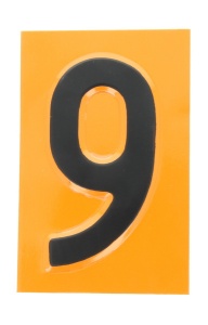 Semn avertizare 1 buc, ADR "9â€ placa numar avertizare