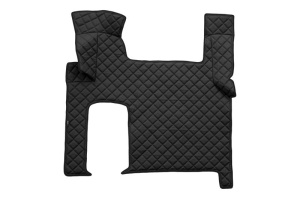 Set covor podea camion potrivit MAN ECO-LEATHER, set 3 buc. (material - eco-piele, culoare - negru, transmisie automata) potrivit MAN TGX - Img 3