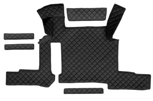 Set covor podea camion potrivit MAN ECO-LEATHER, set 7 bucati (material - eco-piele, culoare - negru, pentru transmisie manuala) potrivit MAN TGX - Img 3