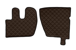 Set covor podea camion potrivit Renault ECO-LEATHER, set 3 buc. (material - eco-piele, culoare - maro) potrivit RENAULT TRUCKS PREMIUM 2 dupa 2005 - Img 2