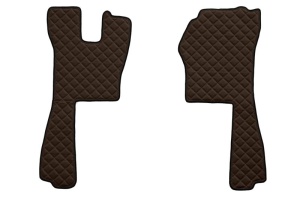 Set covor podea camion potrivit Scania ECO-LEATHER, set 5 buc (material - eco-piele, culoare - maro, pentru transmisie manuala) potrivit SCANIA P,G,R dupa 2004 - Img 2