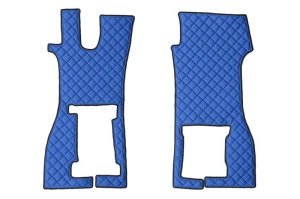 Set covor podea camion potrivit Scania scaun pasager convertibil, ECO-LEATHER, set 4 bucati (material - eco-piele, culoare - albastru) potrivit SCANIA L dupa 2016 - Img 2