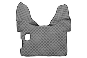 Set covorase podea camion potrivit DAF ECO-LEATHER, set 3 buc. (material - eco-piele, culoare - gri, pentru transmisie manuala) potrivit DAF XF 105 dupa 2005 - Img 3