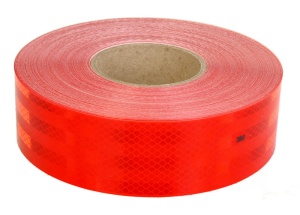 Autocolant sticker avertizare informare 3M 1 buc, hard, culoare rosie 5,35cm x 50m