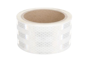 Banda reflectorizanta de contur 3M 1 buc, pentru suprafete soft, culoare alba 5,5cm x 5m