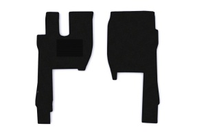 Covor podea camion potrivit FORD, sofer + pasager, velur, 2 bucati (material - velur, culoare - negru) potrivit FORD F-MAX dupa 2018