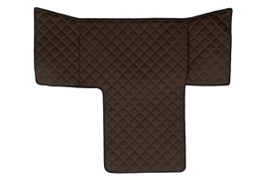 Covor podea camion potrivit MAN, cabina L, XL ECO-LEATHER, set 3 buc. (material - eco-piele, culoare - maro) potrivit MAN TGL I, TGM dupa 2016 - Img 3