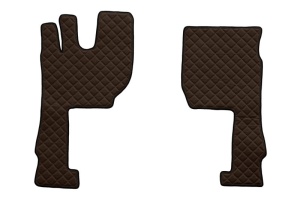 Covor podea camion potrivit VOLVO, ECO-LEATHER, set 3 buc. (material - eco-piele, culoare - maro, transmisie automata) potrivit VOLVO FH16 II dupa 2014 - Img 2