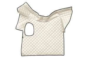 Covor podea camion potrivit VOLVO tunel central ECO-LEATHER, 1 bucata (material - eco-piele, culoare - bej, fara compartiment in carcasa cutiei de viteze)