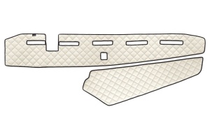 Covoras bord (locas senzor) bej, ECO-piele, ECO-LEATHER potrivit VOLVO FH16 II dupa 2014