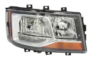 Far dreapta (2*H7/H21W/LED, electric, cu motor, cu lumini zi, interior crom ) potrivit SCANIA L,P,G,R,S dupa 2017