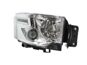 Far Dreapta (H1/H7, electric, cu motor, halogen, functii aditionale faza scurta, culoare interior cromat, culoare semnalizator: transparent) potrivit RENAULT TRUCKS C dupa 2013