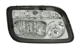 Far Dreapta potrivit MERCEDES ACTROS MP2 / MP3 (H1/H7/PY21W/W5W, electric, cu motor, culoare insert: cromat)